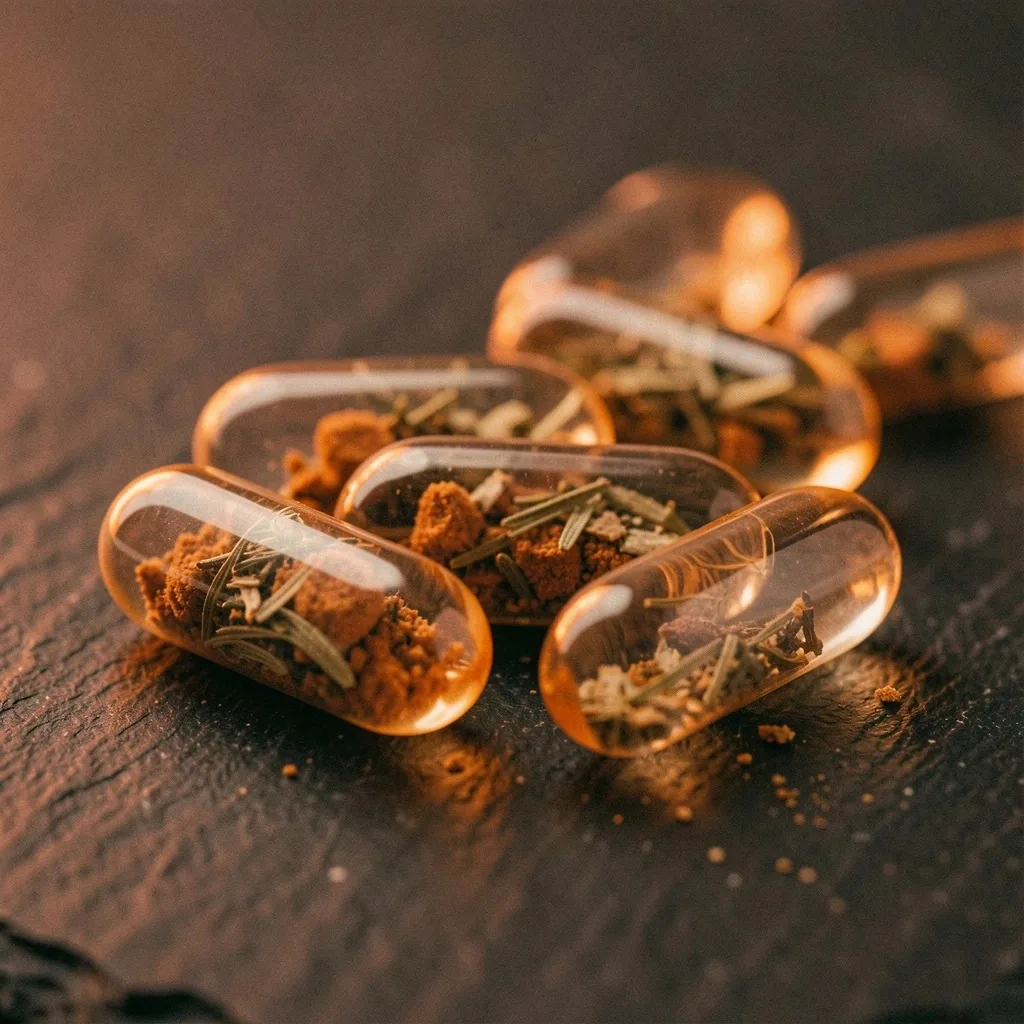 Natural supplement capsules